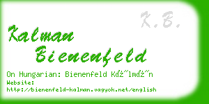 kalman bienenfeld business card